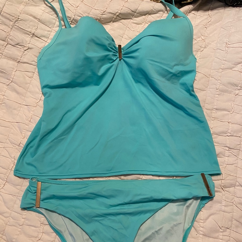VS teal tankini swim suit